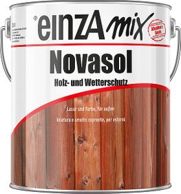 einzA mix Novasol Holz- und Wetterschutz Lasur und Farbe für außen