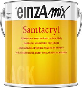 einzA mix Samtacryl Seidenglanzlack