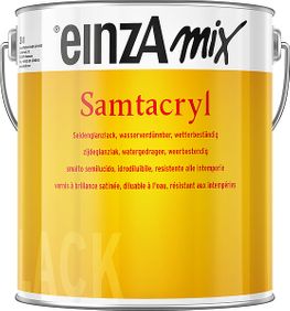 einzA mix Samtacryl Seidenglanzlack